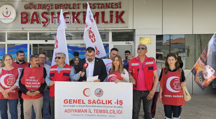 Genel Sağlık-İş sendikasından Adıyaman'da basın açıklaması